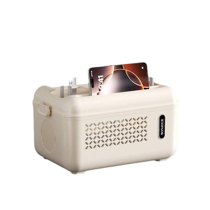 Multi-Functional Storage Rack with Charging Cable Organizer