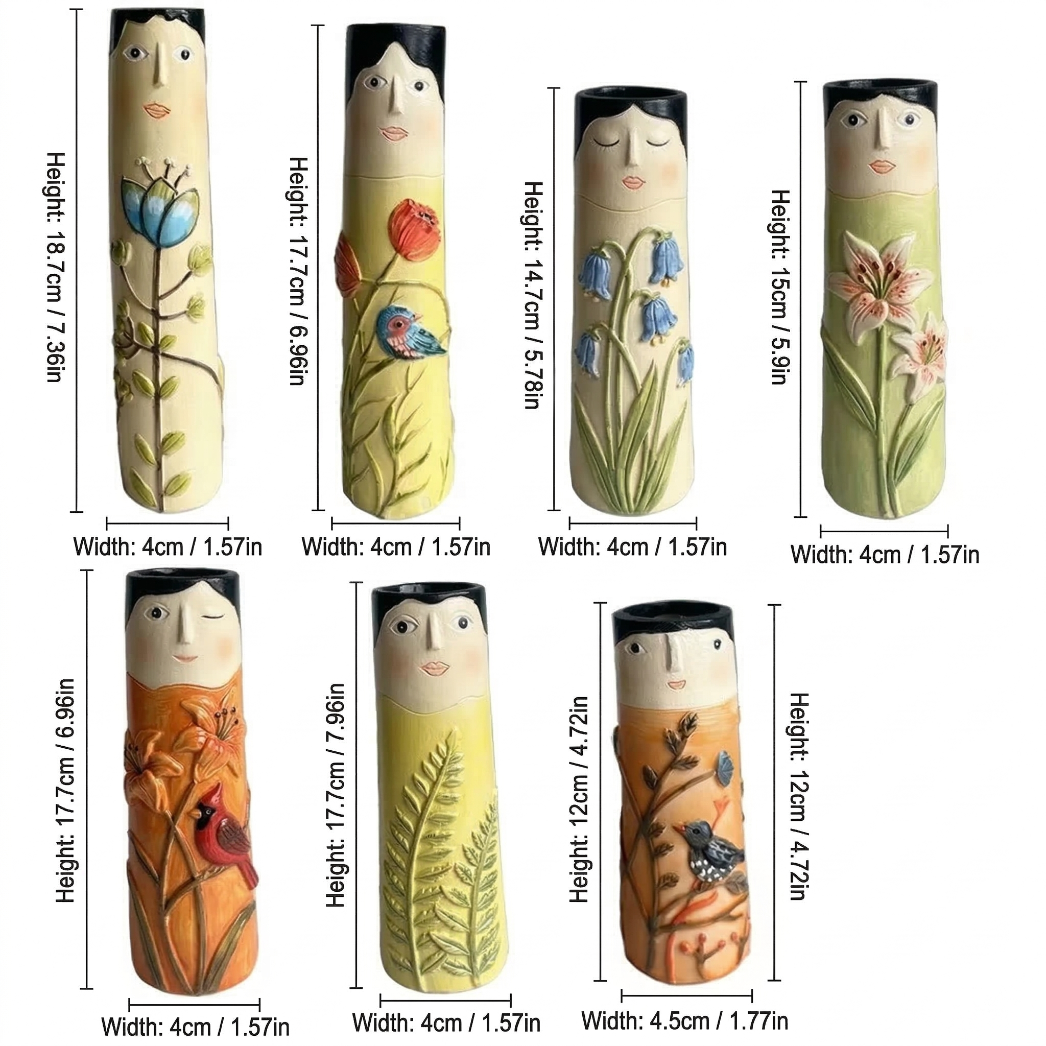 Sunshine Family Flower Bud Vase