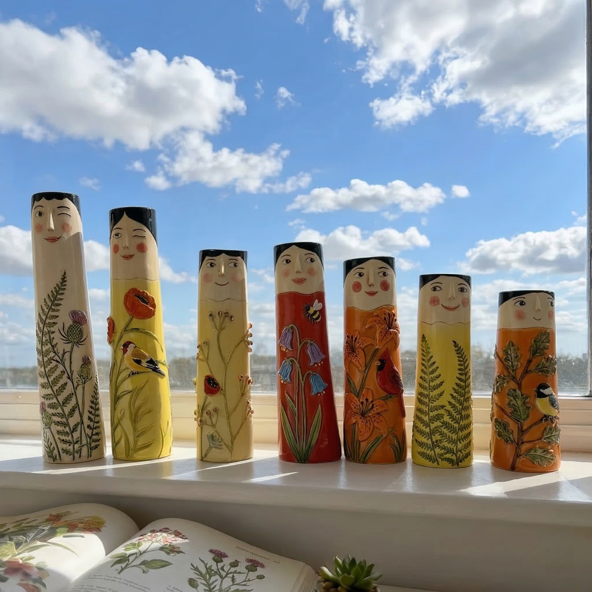 Sunshine Family Flower Bud Vase